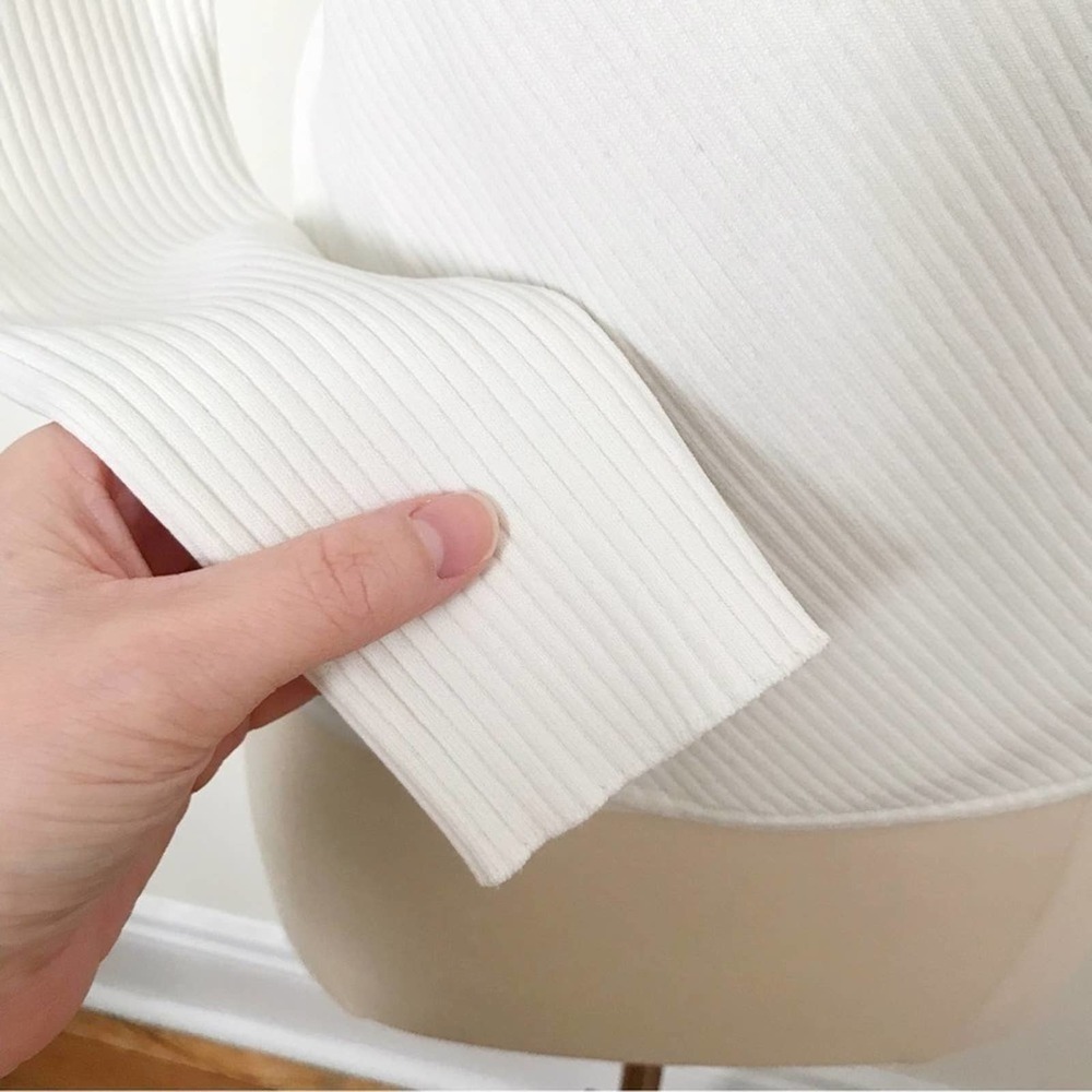 Jonathan Simkhai Deep Rib Wrap Top Size Xs - image 3